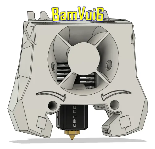 Bamvui Stealth Burner Bambulab Clone Hotend Mount Printable Voron