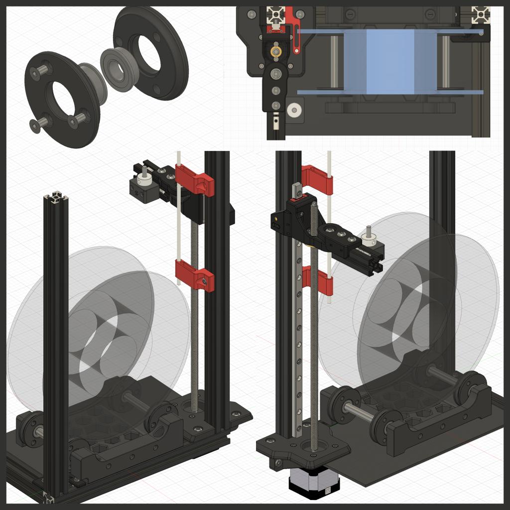 Voron Mods - Horizontal Spool Holder by BladeScraper-Designs