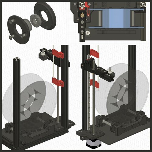 Trident Internal Spool Holder - Printable Voron User Mods - Team FDM